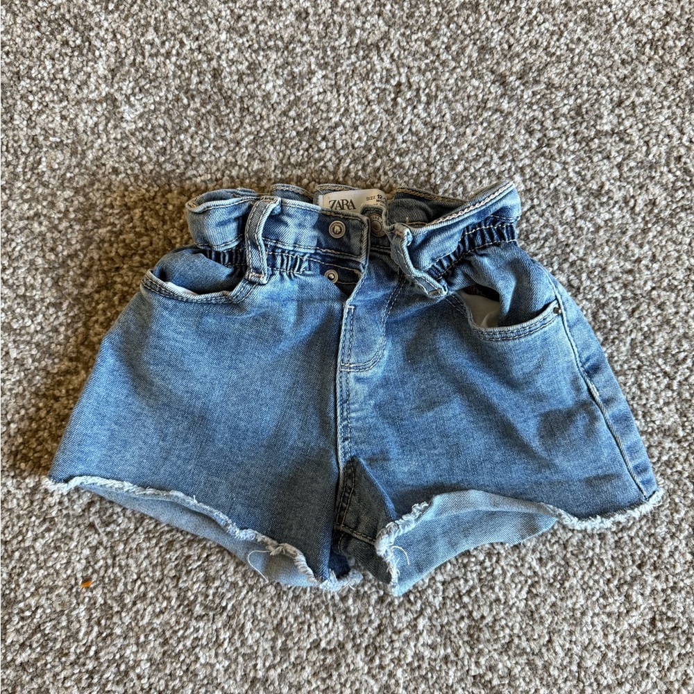 Zara Kids Blue Denim Shorts